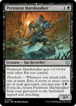 Persistent Marshstalker 104 Bloomburrow Singles