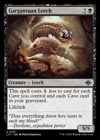 Gargantuan Leech 0107 - The Lost Caverns of Ixalan Singles