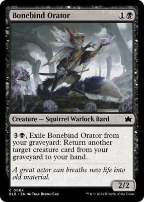 Bonebind Orator 084 Bloomburrow Singles
