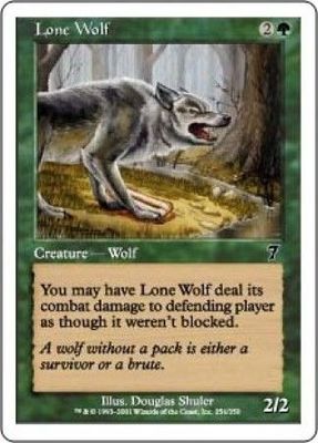 Lone Wolf MTG 7th Edition Singles