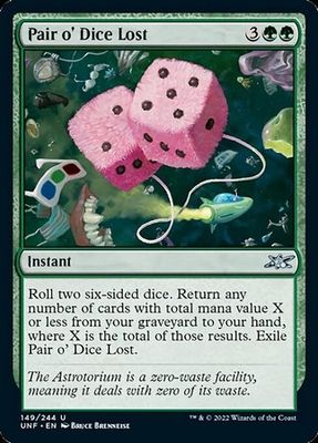 Pair o&#39; Dice Lost 149/244 Unfinity Singles
