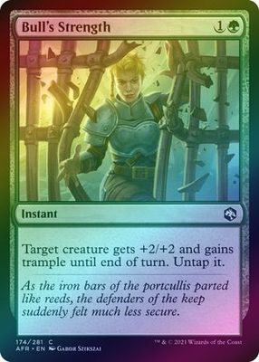 Bull&#39;s Strength 174/281 - Foil Adventures in the Forgotten Realms Foil Singles