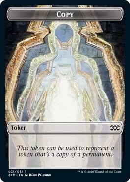 Copy // Saproling Double-Sided Token - Double Masters (Foil) Double Masters