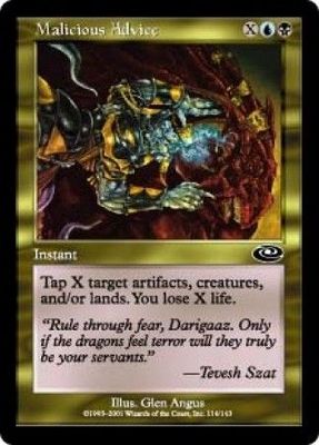 Malicious Advice Planeshift Singles
