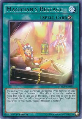 Magician&#39;s Restage - MACR-EN051 - Rare 1st Edition Maximum Crisis 1st Edition Singles