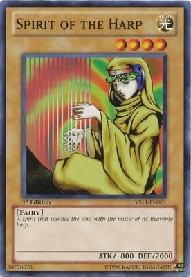 Spirit of the Harp - YS11-EN001 - Common 1st Edition Starter Deck: Dawn of the Xyz 1st Edition Singles