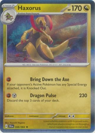 Haxorus - 046/064 - Holo Rare Shrouded Fable Singles