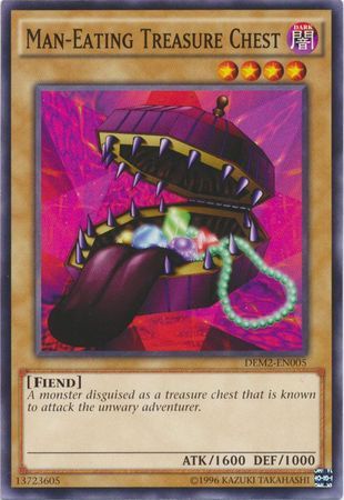 Man-Eating Treasure Chest - DEM2-EN005 - Common Yu-Gi-Oh! Promo Cards (espanol)