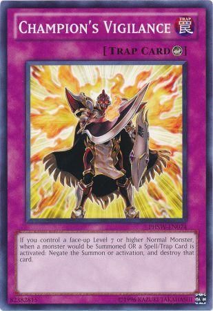 Champion&#39;s Vigilance - PHSW-EN074 - Common Unlimited Photon Shockwave Unlimited Singles
