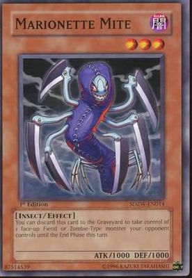 Marionette Mite - SDZW-EN014 - Common 1st Edition Structure Deck: Zombie World 1st Edition Singles