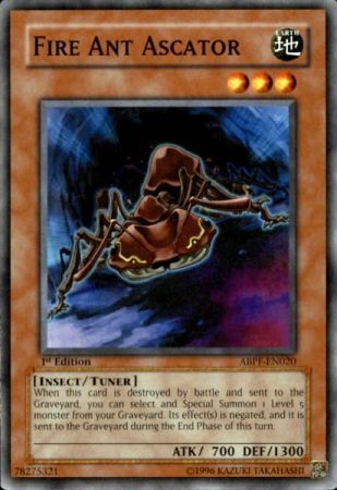Fire Ant Ascator - ABPF-EN020 - Common 1st Edition Absolute Powerforce [ABPF] 1st Edition Singles