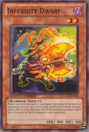 Infernity Dwarf - GLD3-EN028 - Common Limited Edition Gold Series 3 (2010) [GLD3]