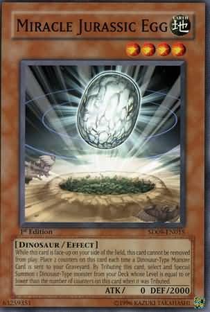 Miracle Jurassic Egg - SD09-EN015 - Common 1st Edition Structure Deck: Dinosaur&#39;s Rage 1st Edition Singles
