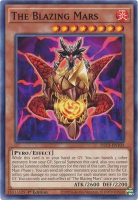 The Blazing Mars - DLCS-EN103 - Common 1st Edition Dragons of Legend The Complete Series 1st Edition Singles
