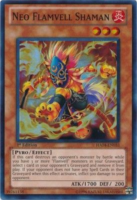 Neo Flamvell Shaman - HA04-EN033 - Super Rare 1st Edition Hidden Arsenal 4: Trishula&#39;s Triumph [HA04] 1st Edition Singles