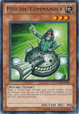 Psychic Commander - TU04-EN008 - Rare Unlimited Turbo Pack 4 TU04 (español)