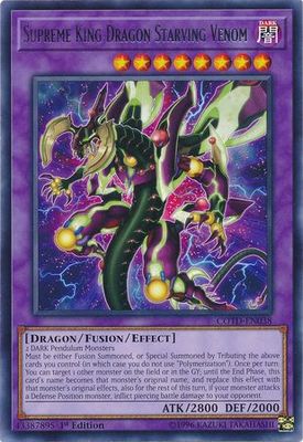 Supreme King Dragon Starving Venom - COTD-EN038 - Rare 1st Edition Code of the Duelist 1st Edition Singles (espanol)