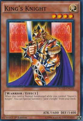 King&#39;s Knight - YGLD-ENC15 - Common 1st Edition Yugi&#39;s Gadget Deck 1st Edition (YGLD-ENC)