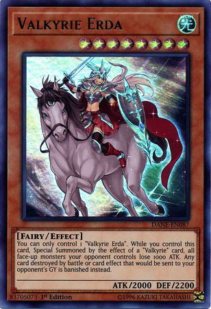 Valkyrie Erda - DANE-EN087 - Ultra Rare 1st Edition Dark Neostorm 1st Edition Singles