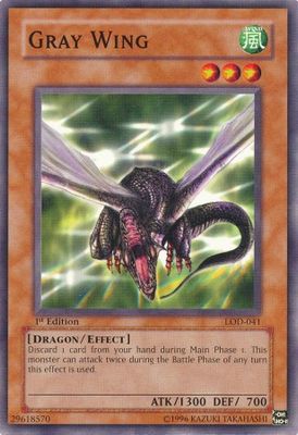 Gray Wing - LOD-041 - Common 1st Edition Legacy of Darkness [LOD] 1st Edition Singles