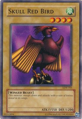 Skull Red Bird - LOB-105 - Common Unlimited Legend Of Blue Eyes White Dragon [LOB] Unlimited Singles