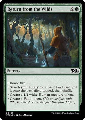 Return from the Wilds - Wilds of Eldraine (WOE) Wilds of Eldraine