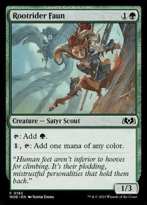 Rootrider Faun 0182 - Wilds of Eldraine Singles
