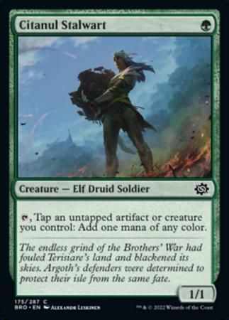 Citanul Stalwart 175/287 The Brothers&#39; War Singles