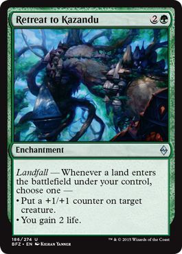 Retreat to Kazandu 186/274 - Battle for Zendikar Singles (Español)