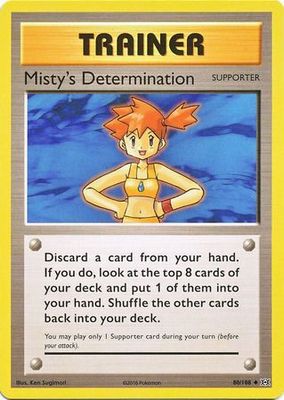 Misty&#39;s Determination - 80/108 - Uncommon XY: Evolutions Singles
