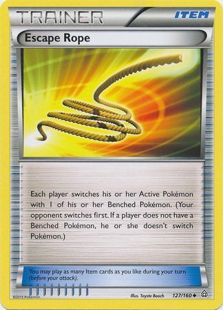 Escape Rope - 127/160 - Uncommon XY: Primal Clash Singles