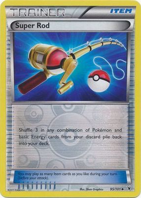 Super Rod - 95/101 - Uncommon Reverse Holo Black &amp; White 3: Noble Victories Reverse Holo Singles