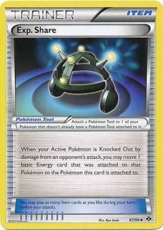 Exp. Share - 87/99 - Uncommon Black &amp; White 4: Next Destinies Singles