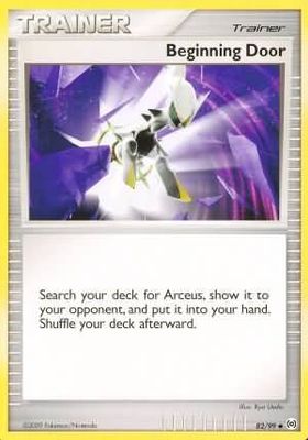 Beginning Door - 82/99 - Uncommon Platinum: Arceus Singles