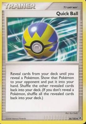 Quick Ball - 86/100 - Uncommon Diamond &amp; Pearl: Majestic Dawn Singles