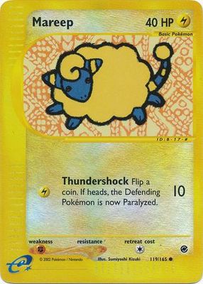 Mareep - 119/165 - Common Reverse Holo Expedition Reverse Holo Singles