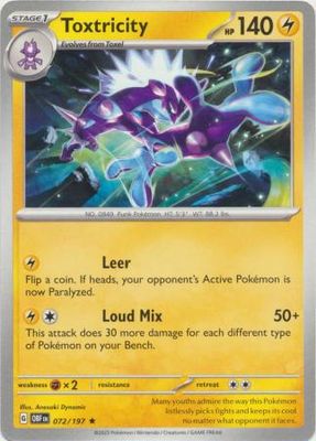 Toxtricity - 072/197 - Rare Theme Deck Exclusive Pokemon Theme Deck Exclusives