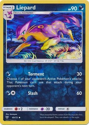 Liepard - 49/73 - Uncommon Reverse Holo Shining Legends Reverse Holo Singles