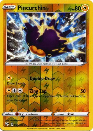 Pincurchin - 064/189 - Holo Rare Reverse Holo Sword &amp; Shield: Darkness Ablaze Reverse Holo Singles (Español)
