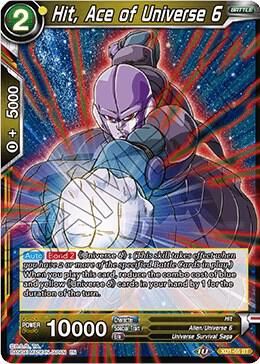 Hit, Ace of Universe 6 - Assault of the Saiyans (DBS-B07) Assault of the Saiyans Foil