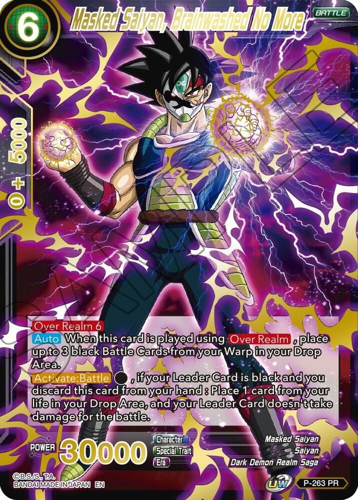 Masked Saiyan, Brainwashed No More (Gold Stamped) - Mythic Booster (MB-01) Mythic Booster