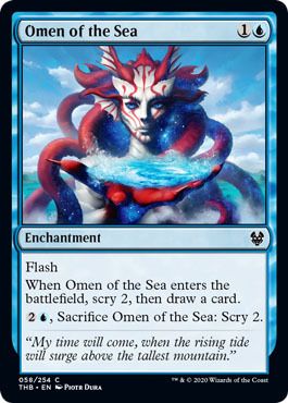 Omen of the Sea 058/254 Theros: Beyond Death Singles(Español)