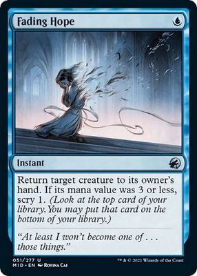 Fading Hope 051/277 Innistrad: Midnight Hunt Singles