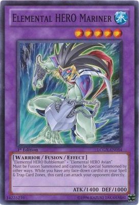 Elemental Hero Mariner - LCGX-EN054 - Common 1st Edition Legendary Collection 2 1st Edition Singles