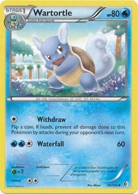 Wartortle - 30/149 - Uncommon Black &amp; White 7: Boundaries Crossed Singles