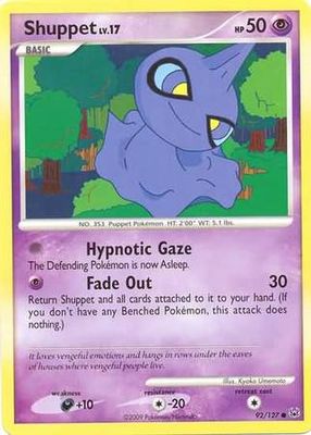 Shuppet - 92/127 - Common Platinum (Base Set) Singles