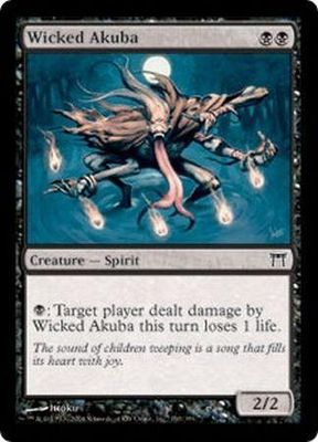 Wicked Akuba Champions of Kamigawa Singles (Español)