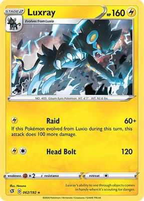 Luxray - 62/192 - Deck Exclusives (PR) Deck Exclusives (Español)