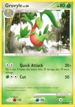 Grovyle - 39/99 - Uncommon Platinum: Arceus Singles