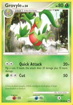 Grovyle - 39/99 - Uncommon Platinum: Arceus Singles